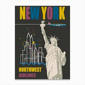 Travel Poster New York Canvas Print