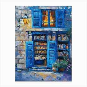 Dubrovnik Book Nook Bookshop 1 Canvas Print