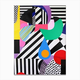 Colorful Shapes. Abstract Painting 1 Canvas Print