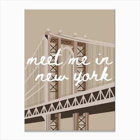 Meet Me in New York Canvas Print