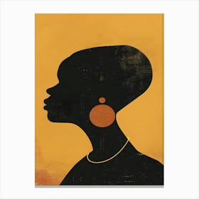 Silhouette Of A Woman 1 Canvas Print