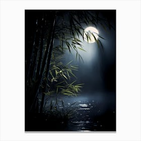 Full Moon In The Night Canvas Print