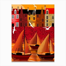 Red Sails 2 Canvas Print