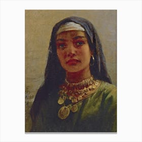Egyptian Beauty, Edwin Long Canvas Print