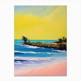 Long Bay Beach, Turks And Caicos Bright Abstract Canvas Print