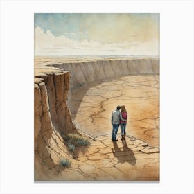 'Love In The Desert' Canvas Print