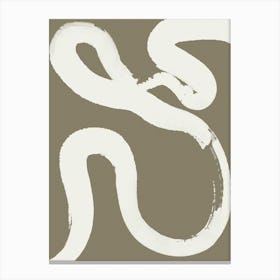 White Wave No 8 Canvas Print