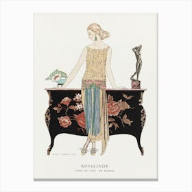Rosalinde Robe Du Soir (1922), George Barbier Canvas Print