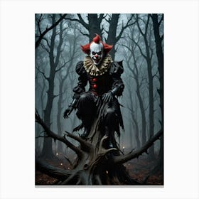 Clown Mania Canvas Print