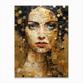 Gold Face Canvas Print