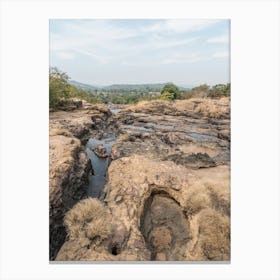 River In The Mountains Of Guinea In West Africa Canvas Print