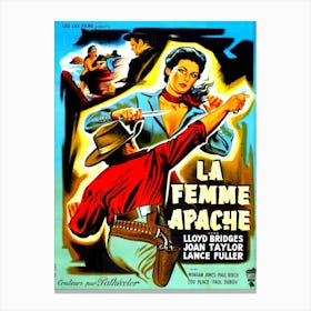 Apache Woman, Western Movie Poster Canvas Print