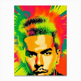 Afrojack Colourful Pop Art Canvas Print