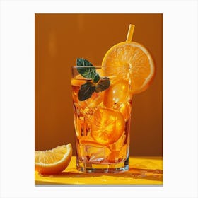 Orange Iced Tea 6 Canvas Print