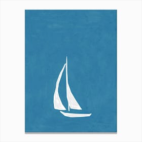 Boat In The Sea Canvas Print