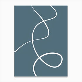 Line Of White Lines Canvas Print