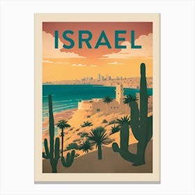 Israel Vintage Travel Poster Canvas Print