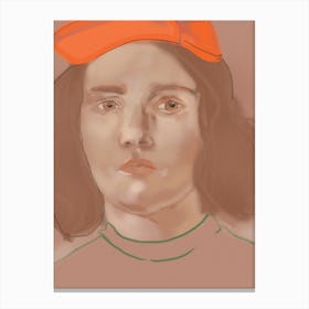 Orange Portrait Canvas Print