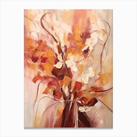 Fall Flower Painting Monkey Orchid 4 Canvas Print