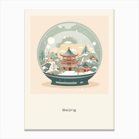 Beijing China 1 Snowglobe Poster Canvas Print