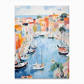 Boats In The Harbor Canvas Print