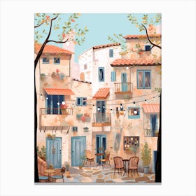 Paphos Cyprus 2 Illustration Canvas Print