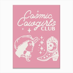 Cosmic Cowgirls Club 5 Canvas Print