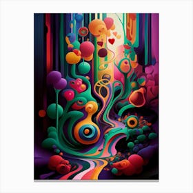 The Vividly Surreal Forest Canvas Print