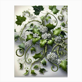 Ivy And Mistletoe Botanic 1 Canvas Print