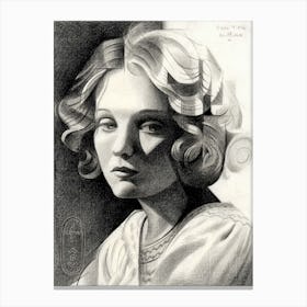 Sans Titre - 02-10-24 (Anna Sten) Canvas Print