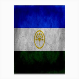 Bashkortostan Flag Texture Canvas Print