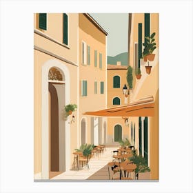 Street Scene In Italy Canvas Print