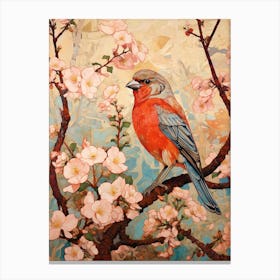 House Sparrow 4 Detailed Bird Painting Canvas Print