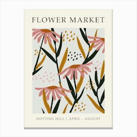 Flower Market Notting Hill Print Canvas Print