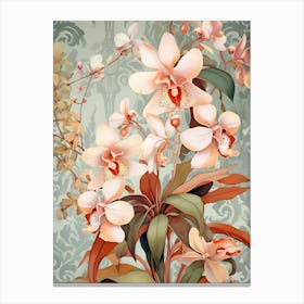 Orchids In A Vase Canvas Print