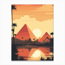 Egyptian Sunset - Giza Canvas Print