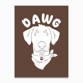 Dawg Dutchhund Canvas Print