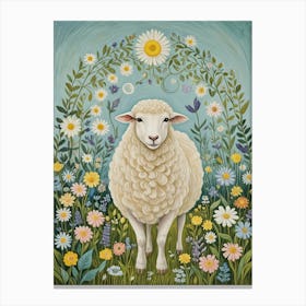 Spring Sheep Canvas Print