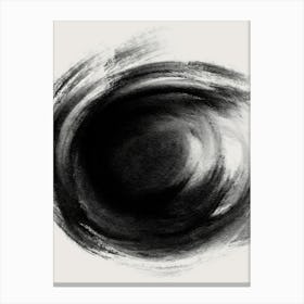 Black And White Swirl Canvas Print