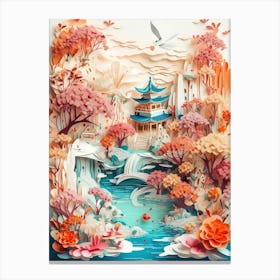 Chinese Paper Art Canvas Print