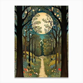 William Morris Path To The Moon Canvas Print