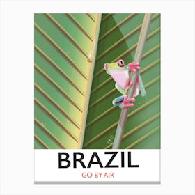 Brazil Travel Go By Air Canvas Print