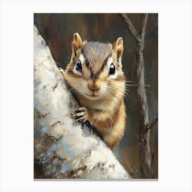 Chipmunk In The Woods 2 Canvas Print