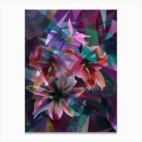 Abstract Lilies Canvas Print