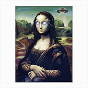 Alien Mona Lisa Canvas Print