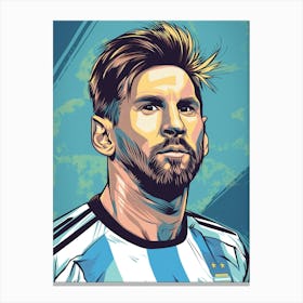 Lionel Messi 7 Canvas Print