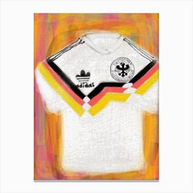 Germany Soccer Jersey 1990 Canvas Print