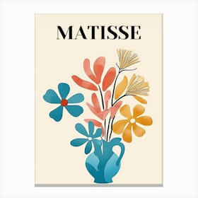 Matisse Watercolor Flowers Canvas Print