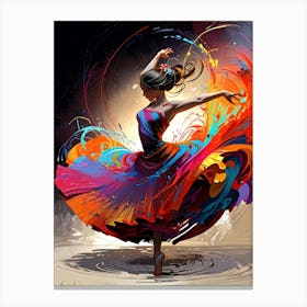 Colorful Dancer 5 Canvas Print