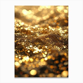 Gold Glitter Background Canvas Print